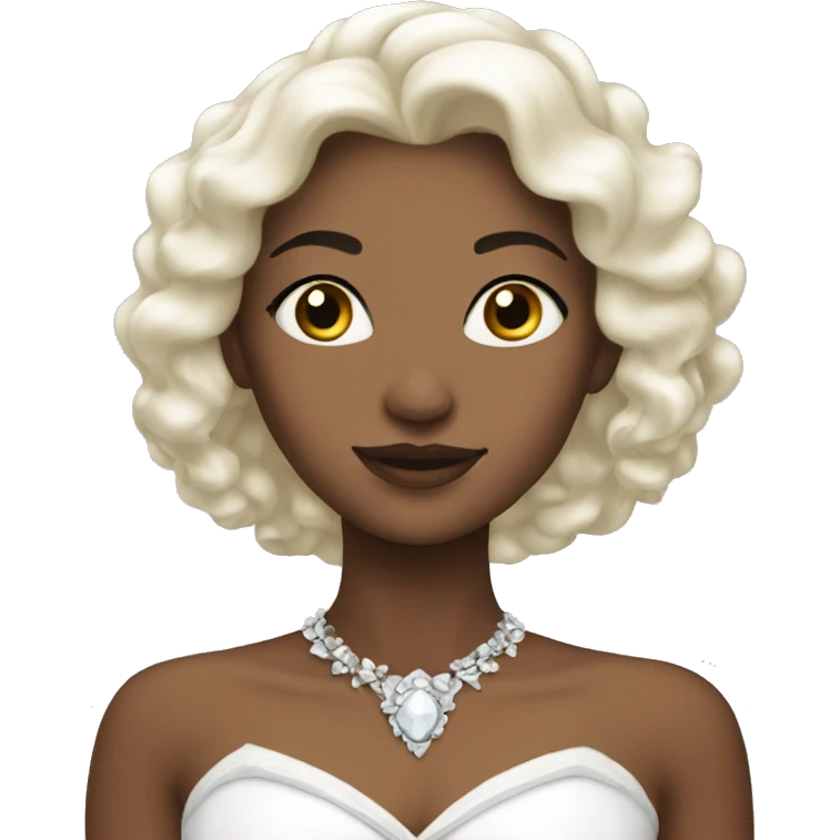 Beautiful white princess emoji