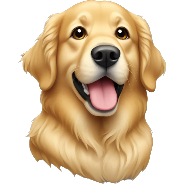 Golden retriever Christmas  emoji