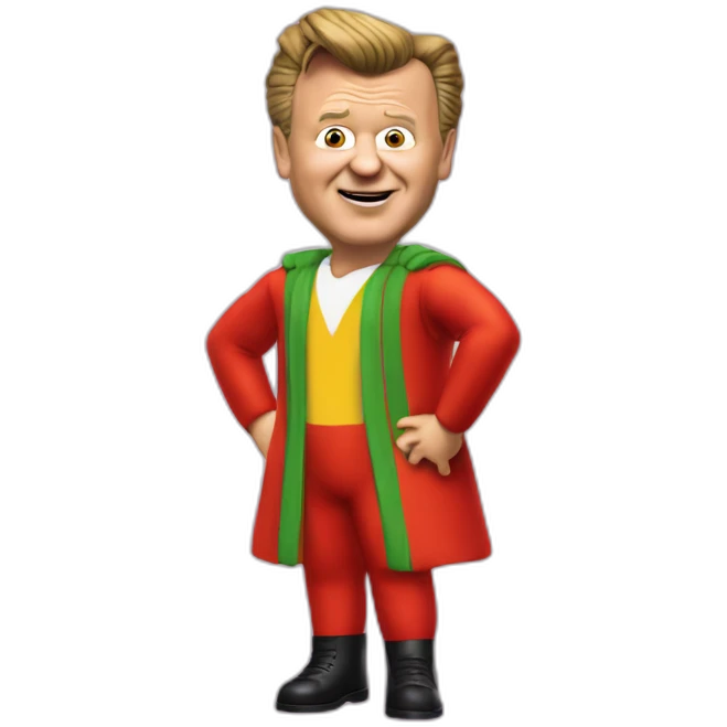 Louis van Gaal in teletubby outfit emoji