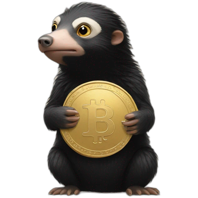 niffler with a coin emoji