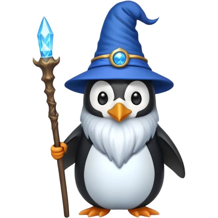 Penguin Wizard emoji