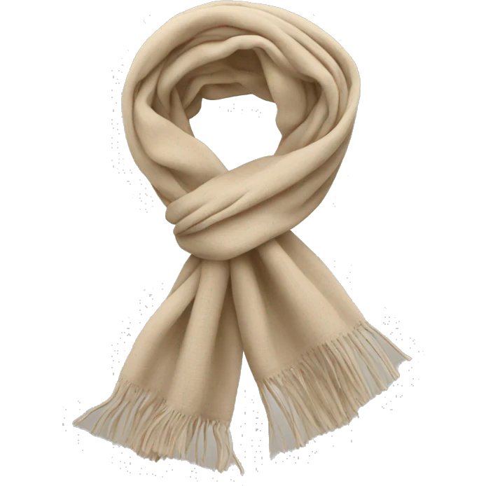 Scarf in beige emoji