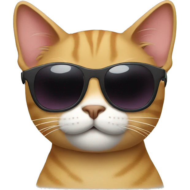 Cat with sunglasses emoji