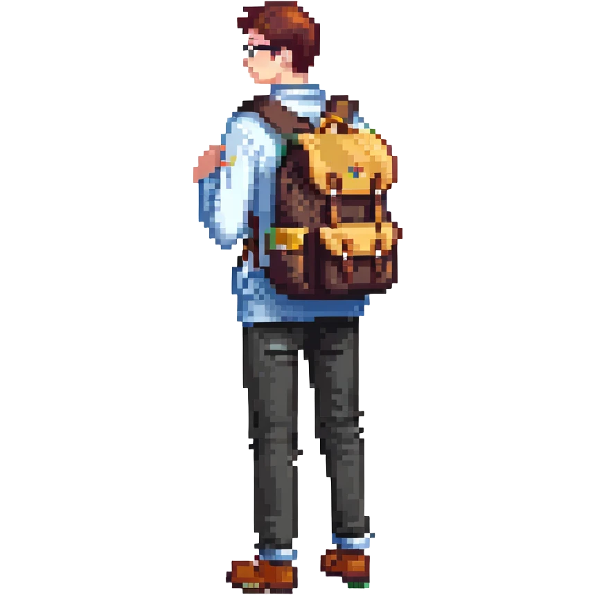 aesthetic college student backpack emoji