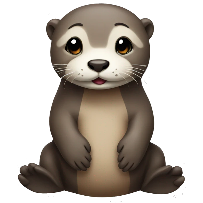 Cute otter emoji