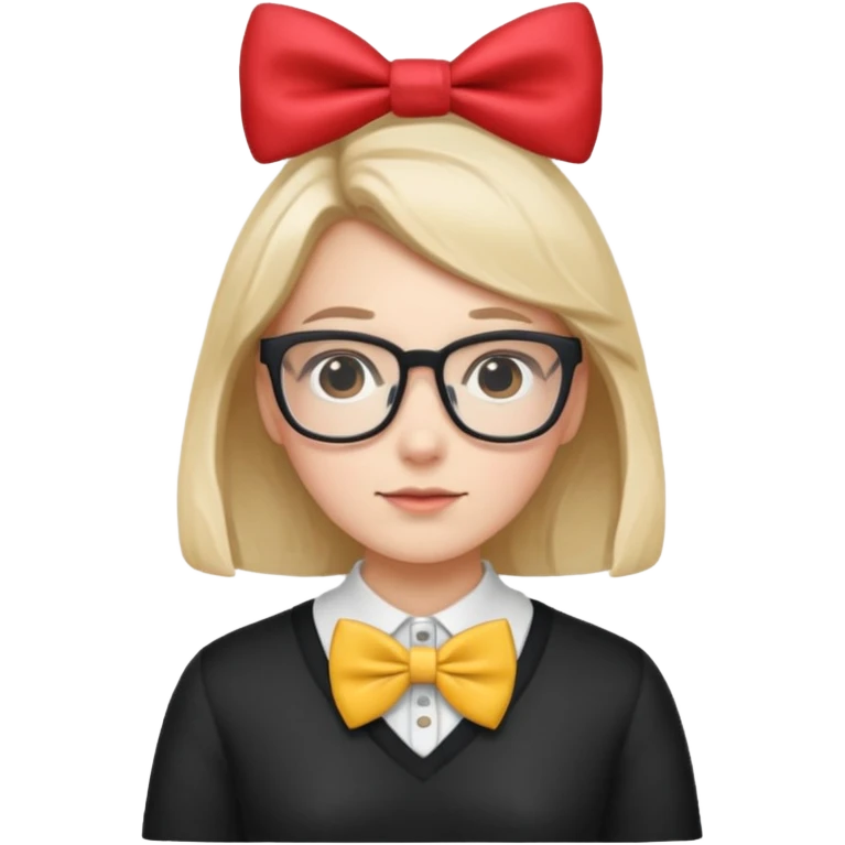 🤓+🎀 emoji