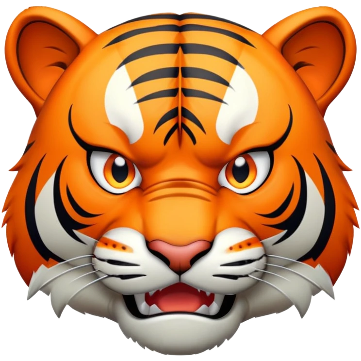 angry frustrated tiger face for Twitch emote emoji