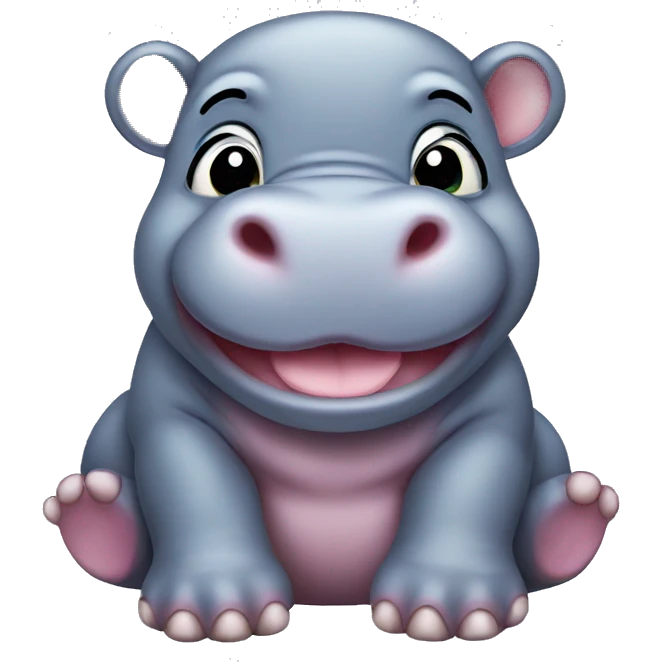 Baby hippo emoji