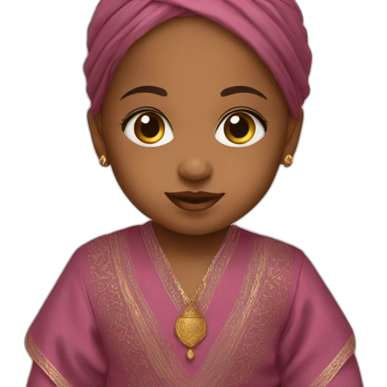 Baby wearing Arabic dress  emoji
