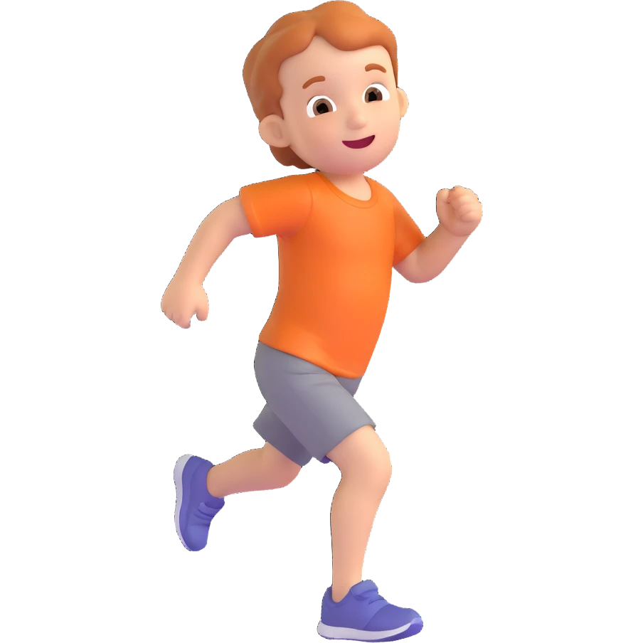 child running joyful expression emoji