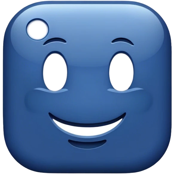 dark blue like button emoji