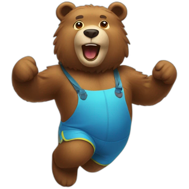 bear-skipping-rope emoji