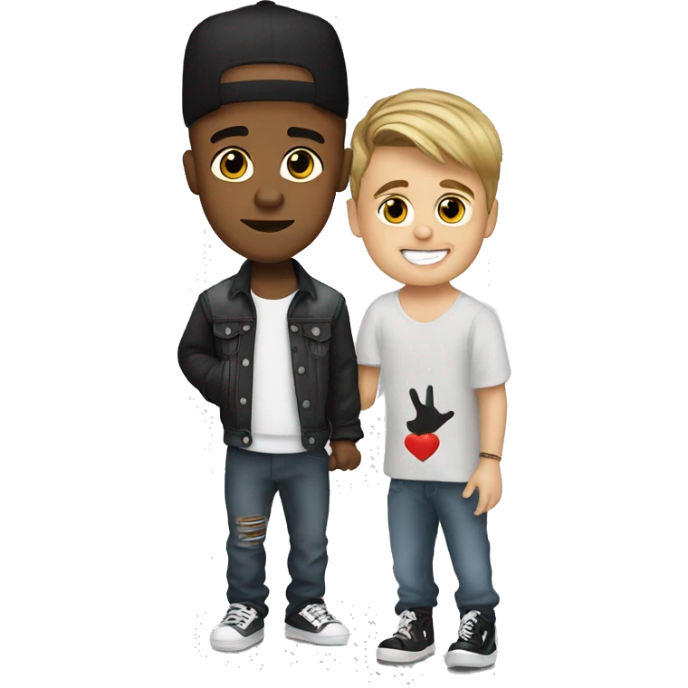 Justin Bieber with baby emoji