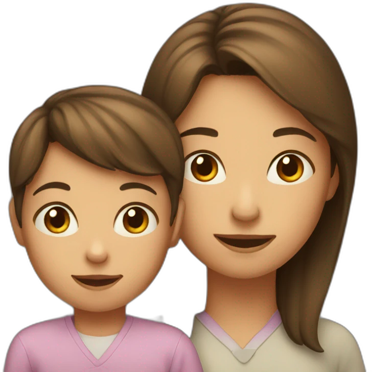 Kid and mother emoji