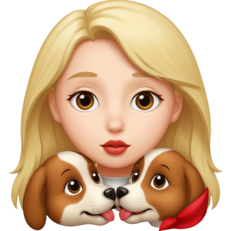 puppy eyes kiss emoji