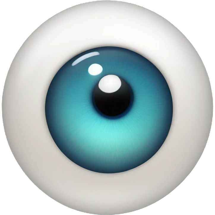 Blue eye ball with skin  emoji