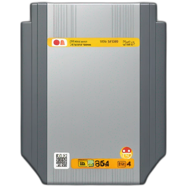 Nintendo 64 cartridge with grey label emoji