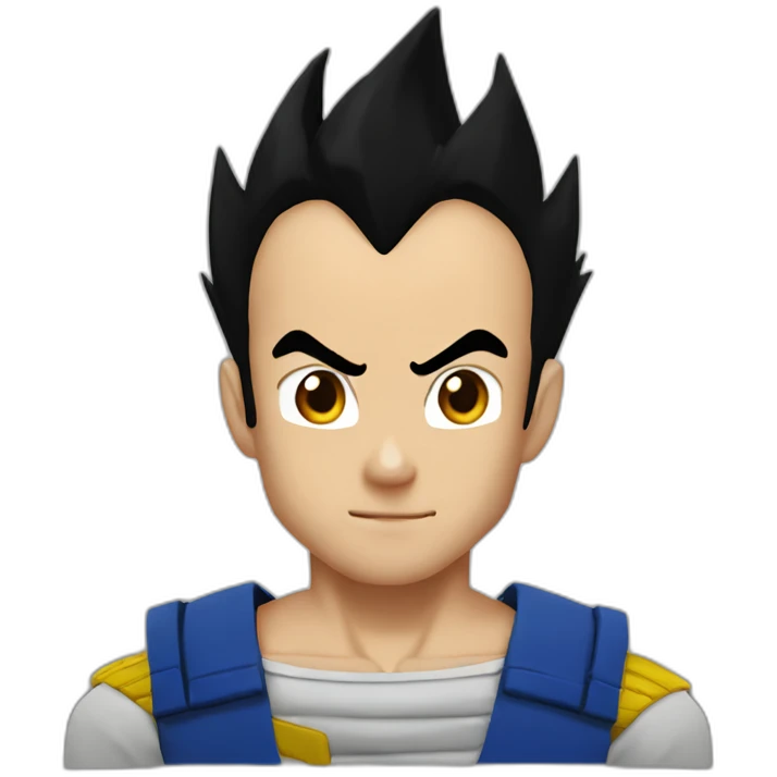 Vegeta black hair emoji