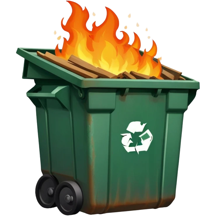Dumpster fire emoji