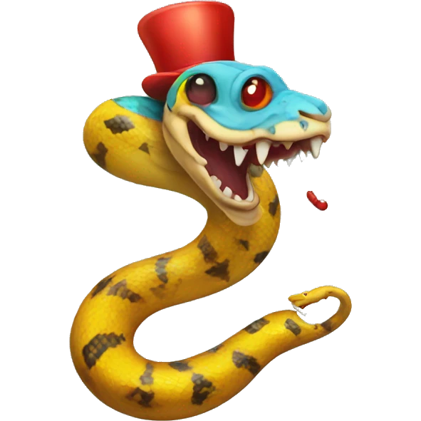 clown snake emoji