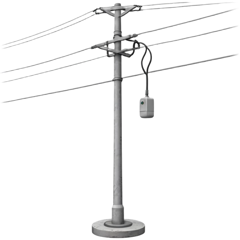 Electric pole with wiers emoji