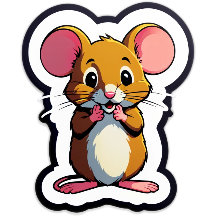 Mouse begging emoji