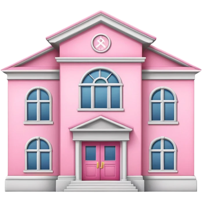Pink school emoji