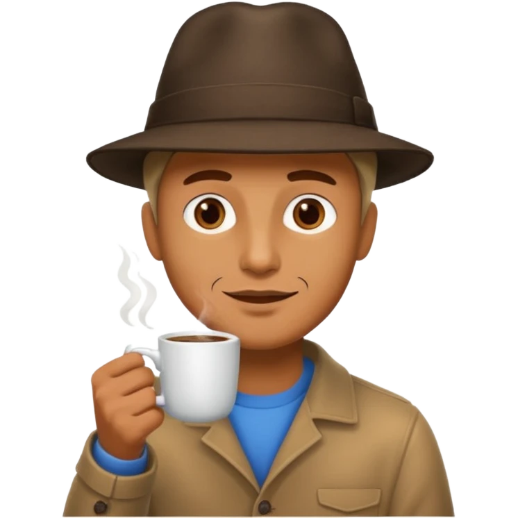 hot coffee guy emoji