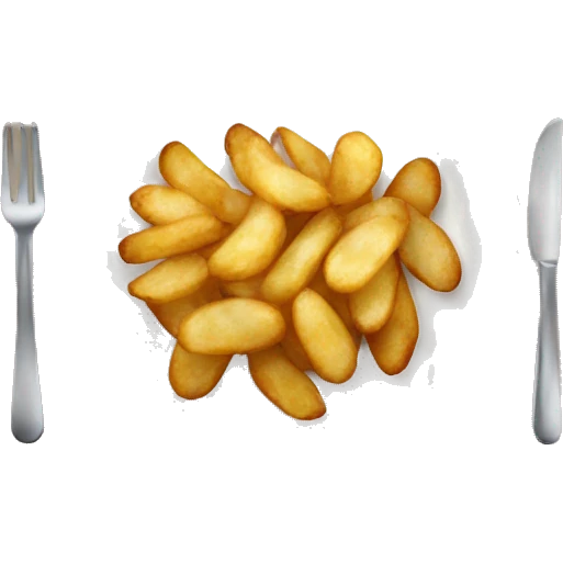 fried potatoes in a plate emoji