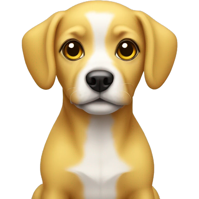 Mini dog yellow  emoji