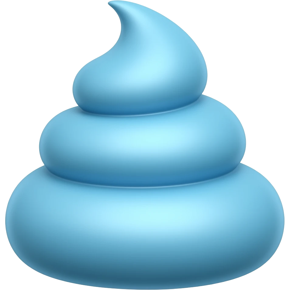 Blue poop Hi guys emoji