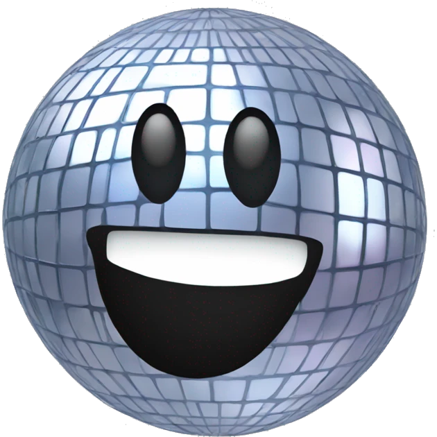 Happy disco ball  emoji