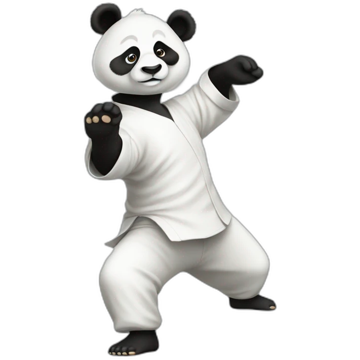 panda Taijiquan full body emoji