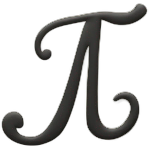 Calligraphic A letter emoji