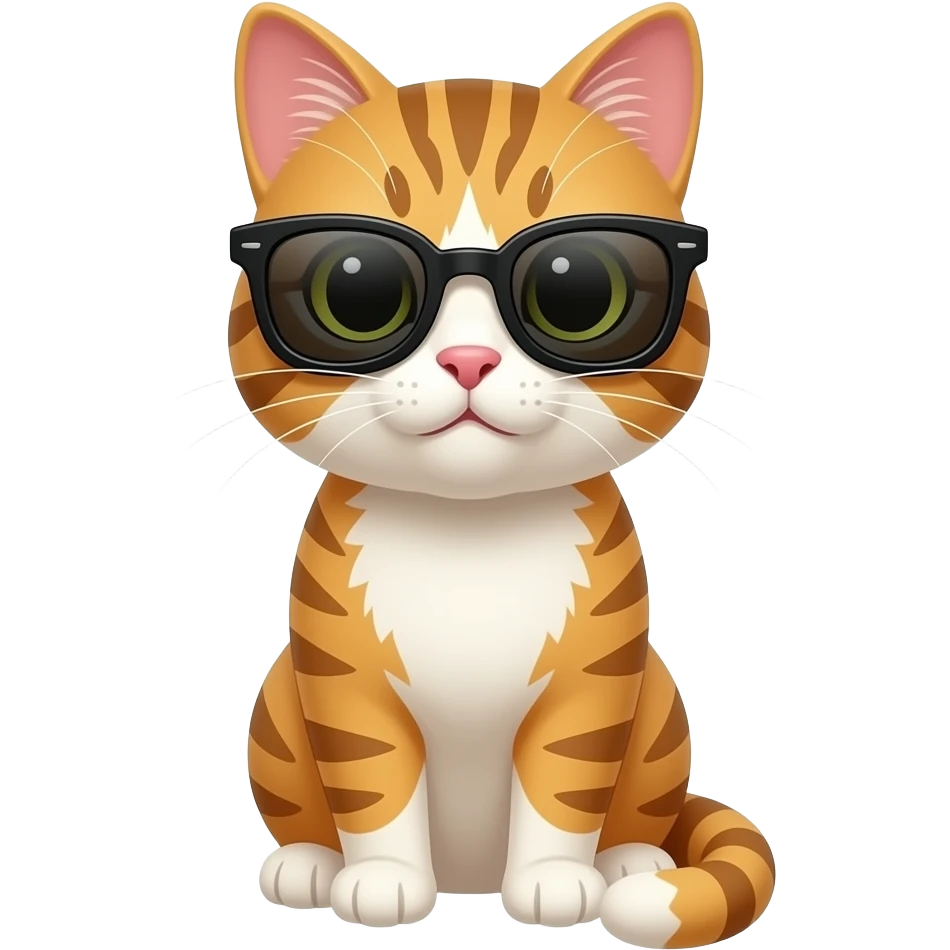Cat wearing sunglasses emoji