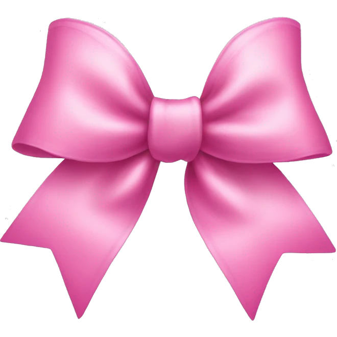 pink coquette bow emoji