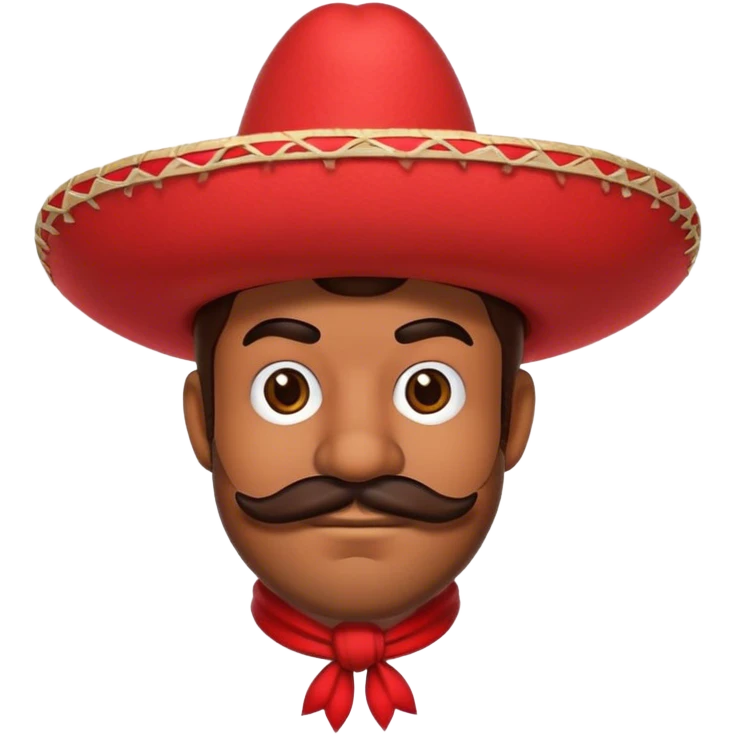 mexican mario bros with a red sombrero  emoji