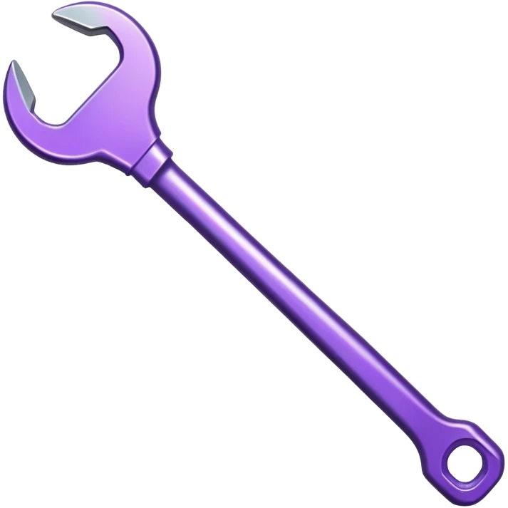 Purple wrench emoji
