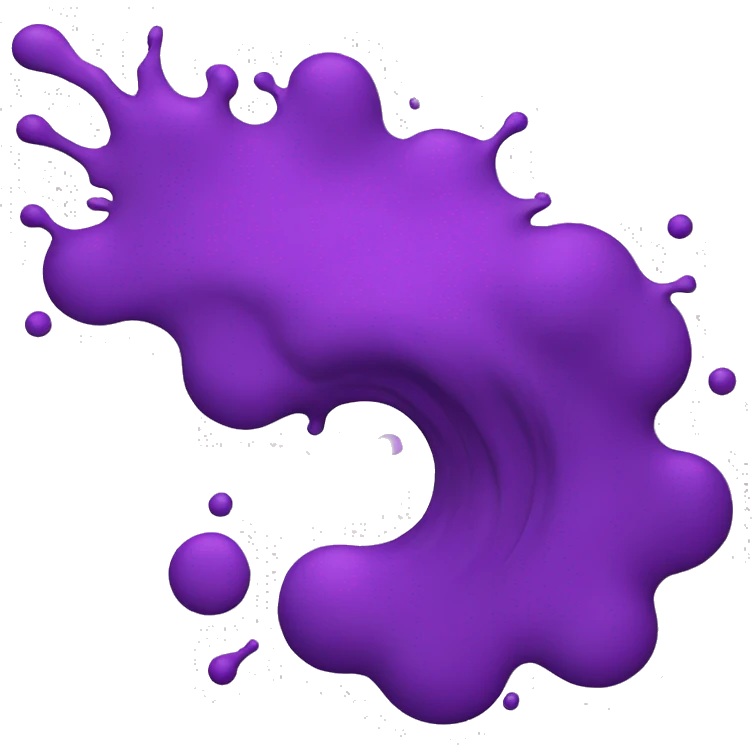 purple paint splash emoji