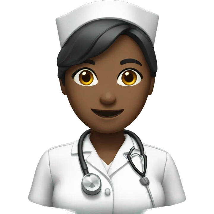 Nurse taking a selfie emoji