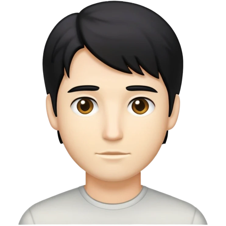 black hair blond ken emoji