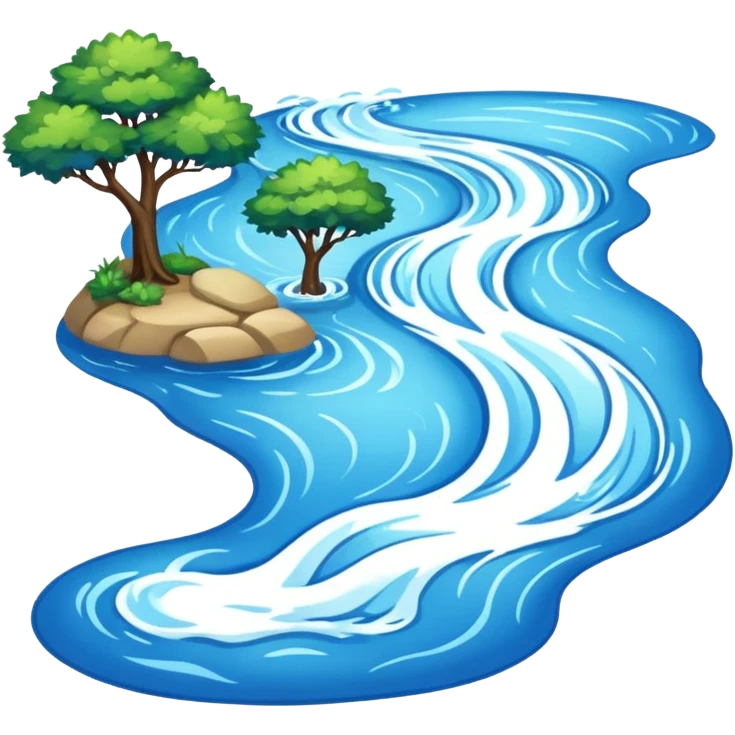 A river  emoji