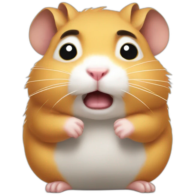 The angriest hamster  emoji