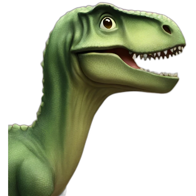 dinosaur kiss emoji