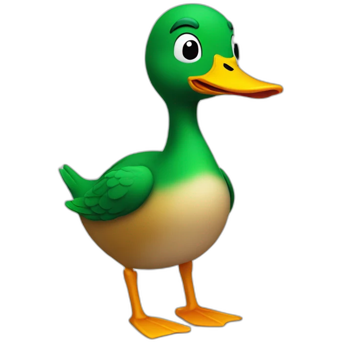 Duck-with-arms emoji