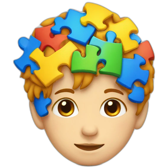 Autism logo colors piezas emoji