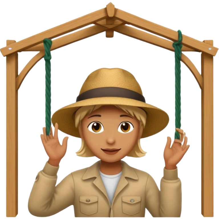 persona poniendo pérgola emoji