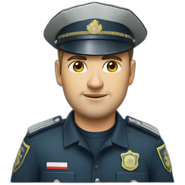 russian police man emoji