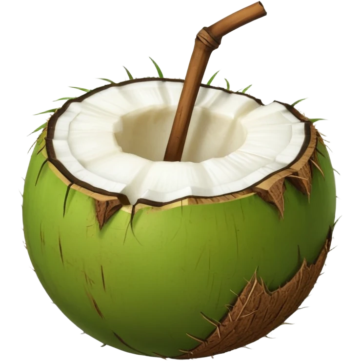 "WholeFULL CLOSED Green Tender Coconut" emoji