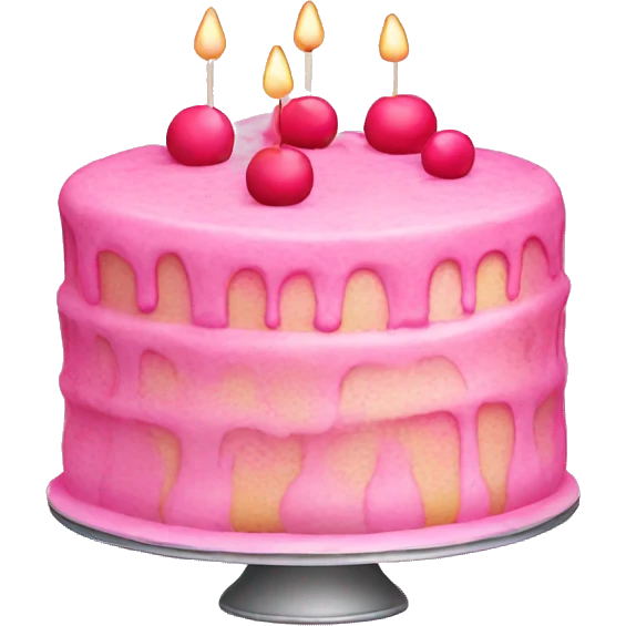 pink cake emoji